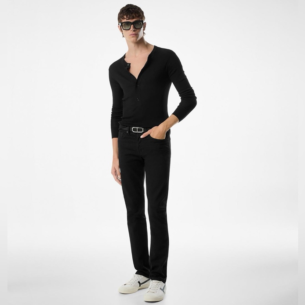 Tom Ford Black Stretch Straight Fit Denim